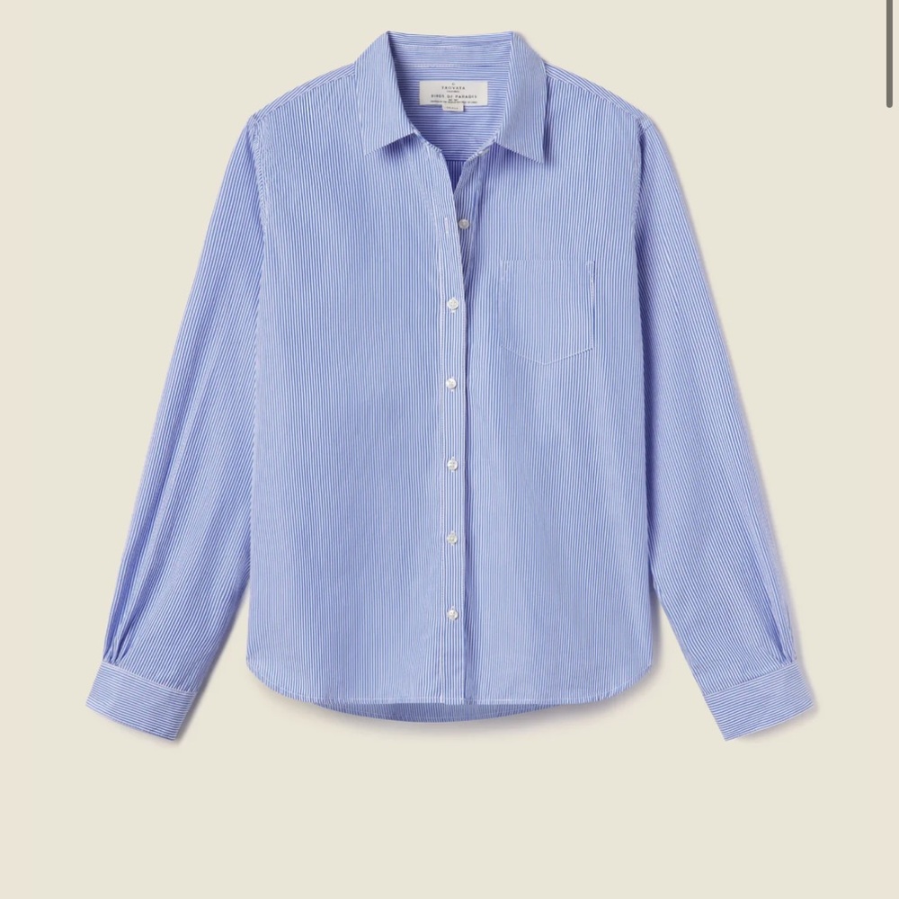 GRACE CLASSIC SHIRT BLUE/WHITE STRIPES